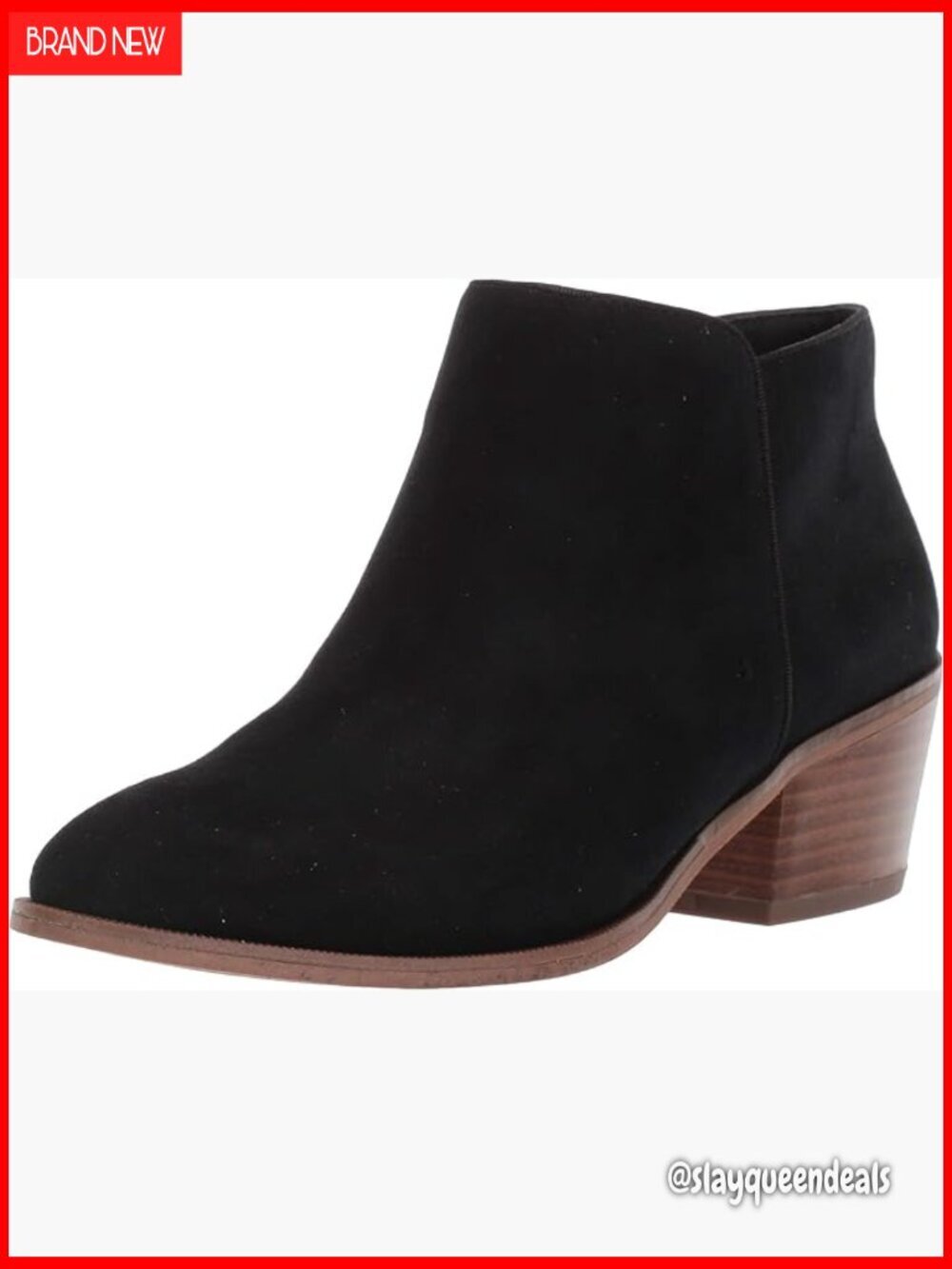 Women's Ankle Boots with Block Heel, Memory Foam Insole, Non-Slip Sole